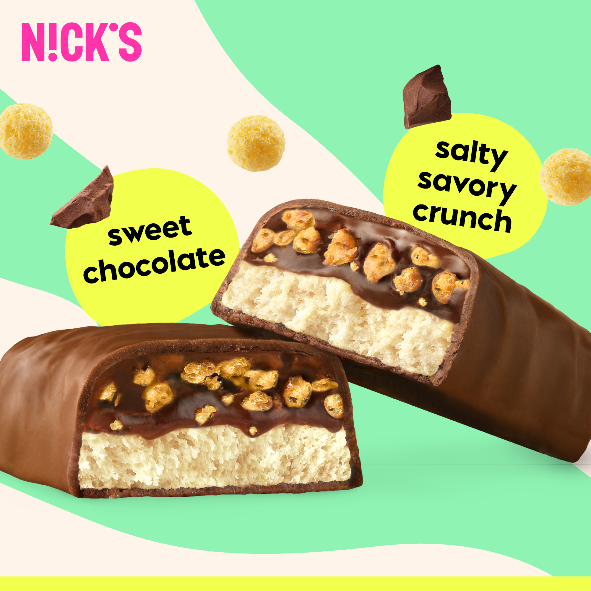 NICK'S Choco Crush Protein Bar 50 g