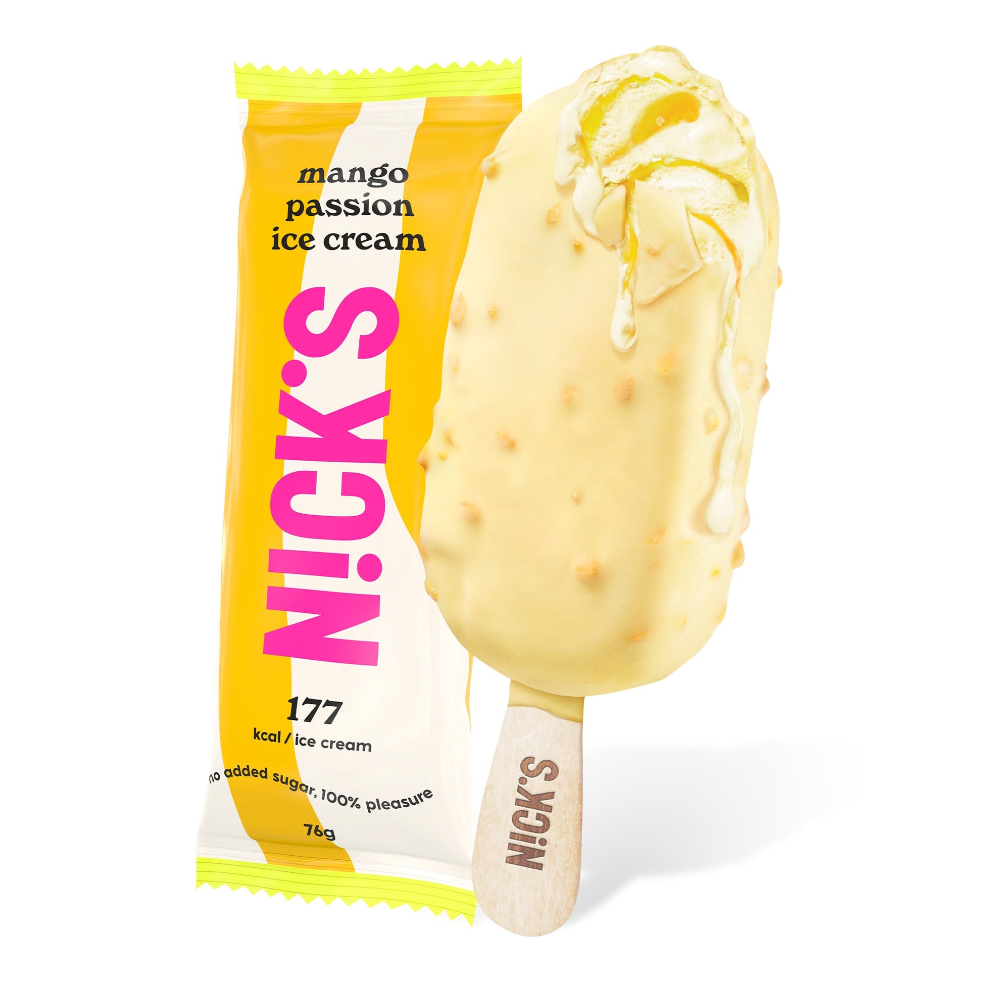 NICK'S ice cream - Jäätis "mango passion" kast: 20 x 90ml - njom.ee