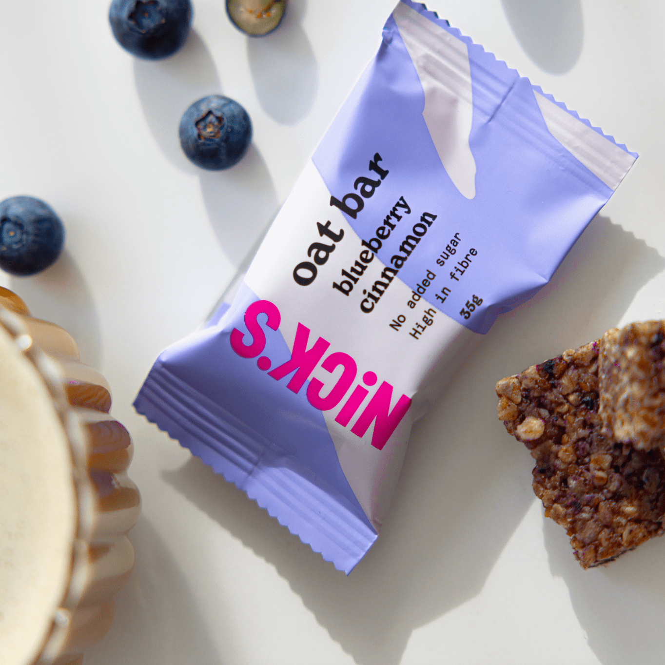 NICK'S - Kaerabatoon "blueberry cinnamon" 35g - njom.ee