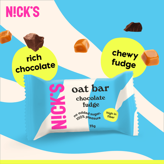 NICK'S - Kaerabatoon "chocolate fudge" 12 x 35g - njom.ee
