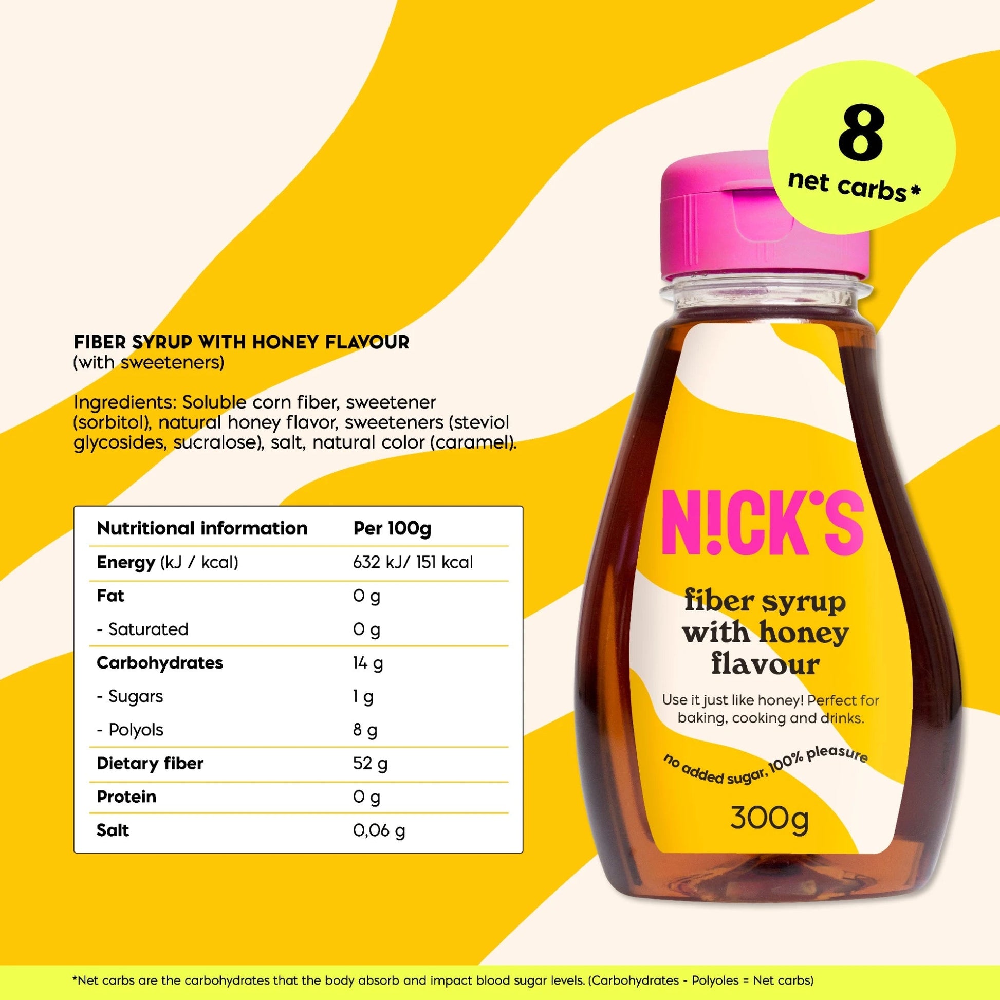 NICK'S - Kiudainesiirup "honey" - njom.ee