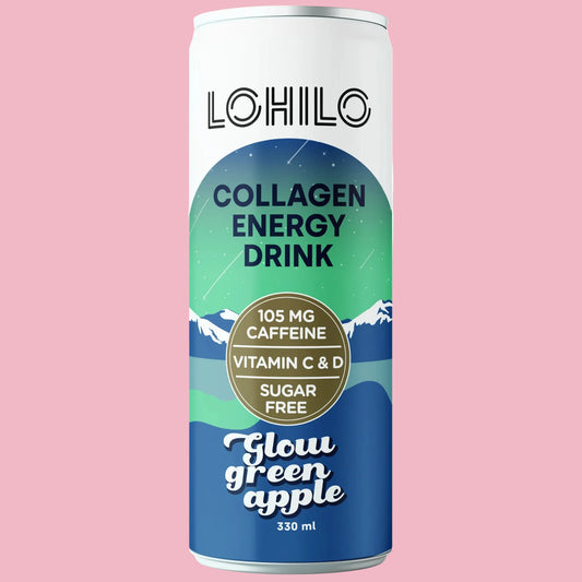 Collagen drink "glow green apple" 12 x 330ml