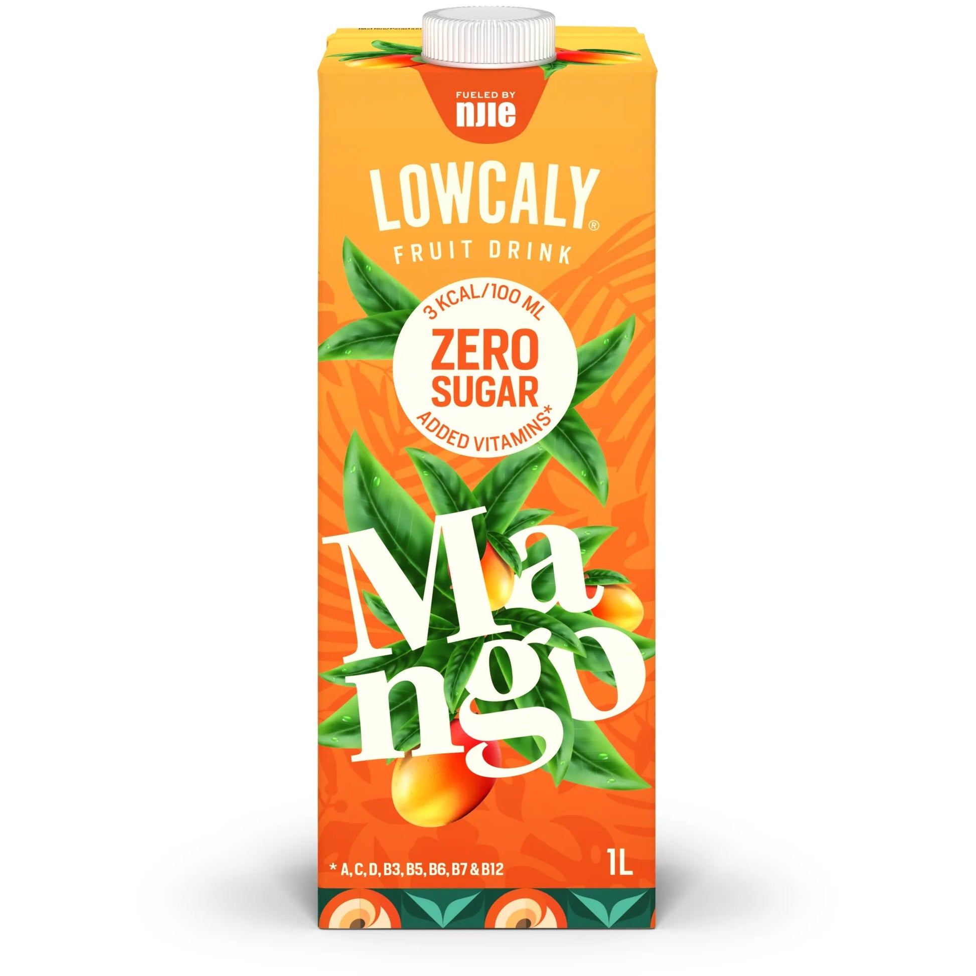 NJIE - Lowcaly suhkruvaba puuviljajook "mango" 1L - njom.ee