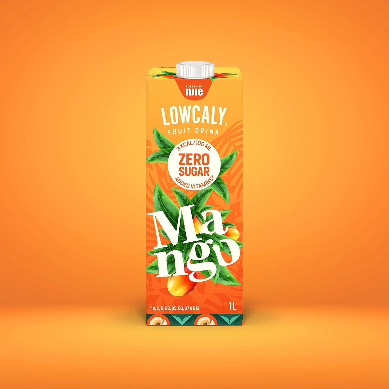 NJIE - Lowcaly suhkruvaba puuviljajook "mango" 1L - njom.ee