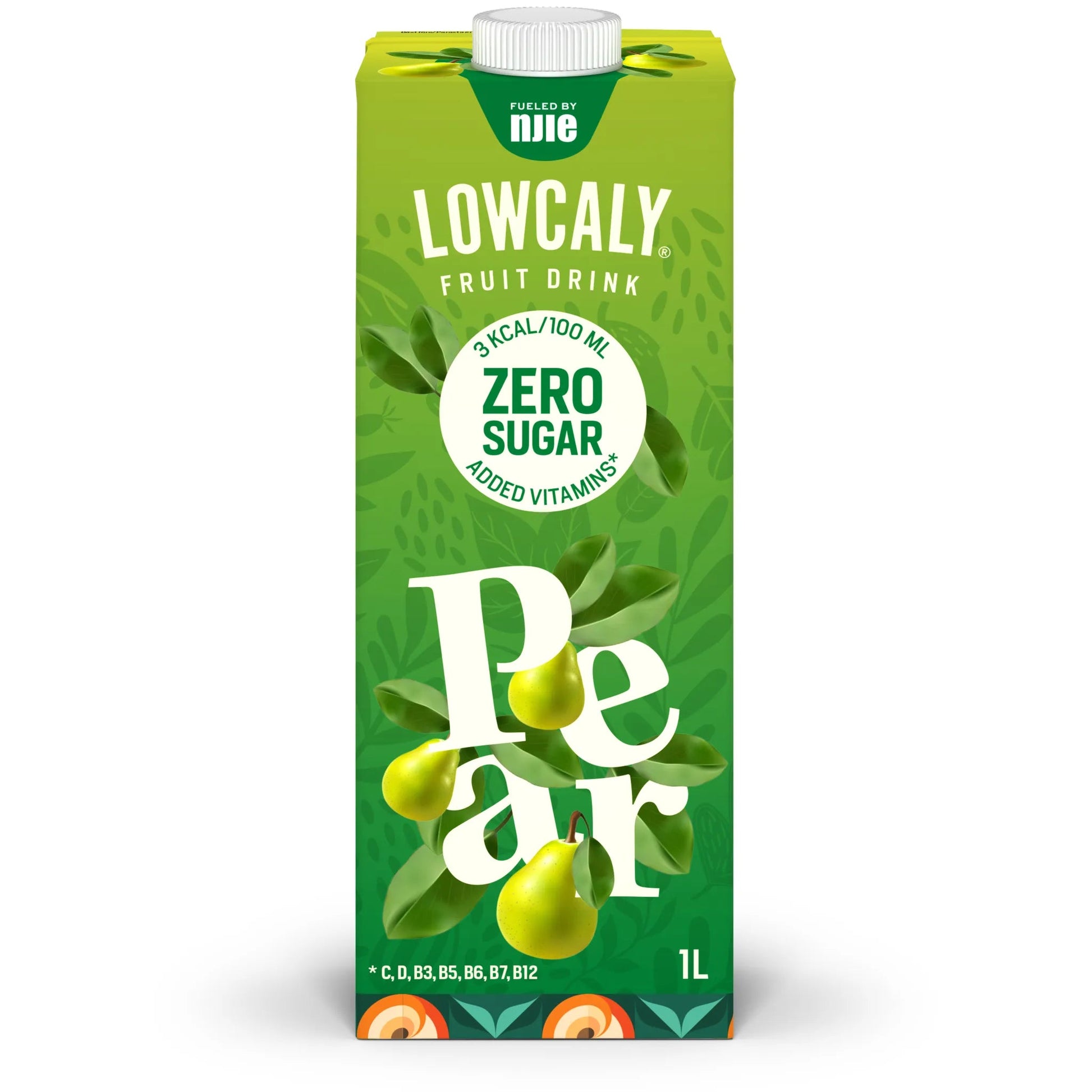 NJIE - Lowcaly suhkruvaba puuviljajook "pear" 1L - njom.ee