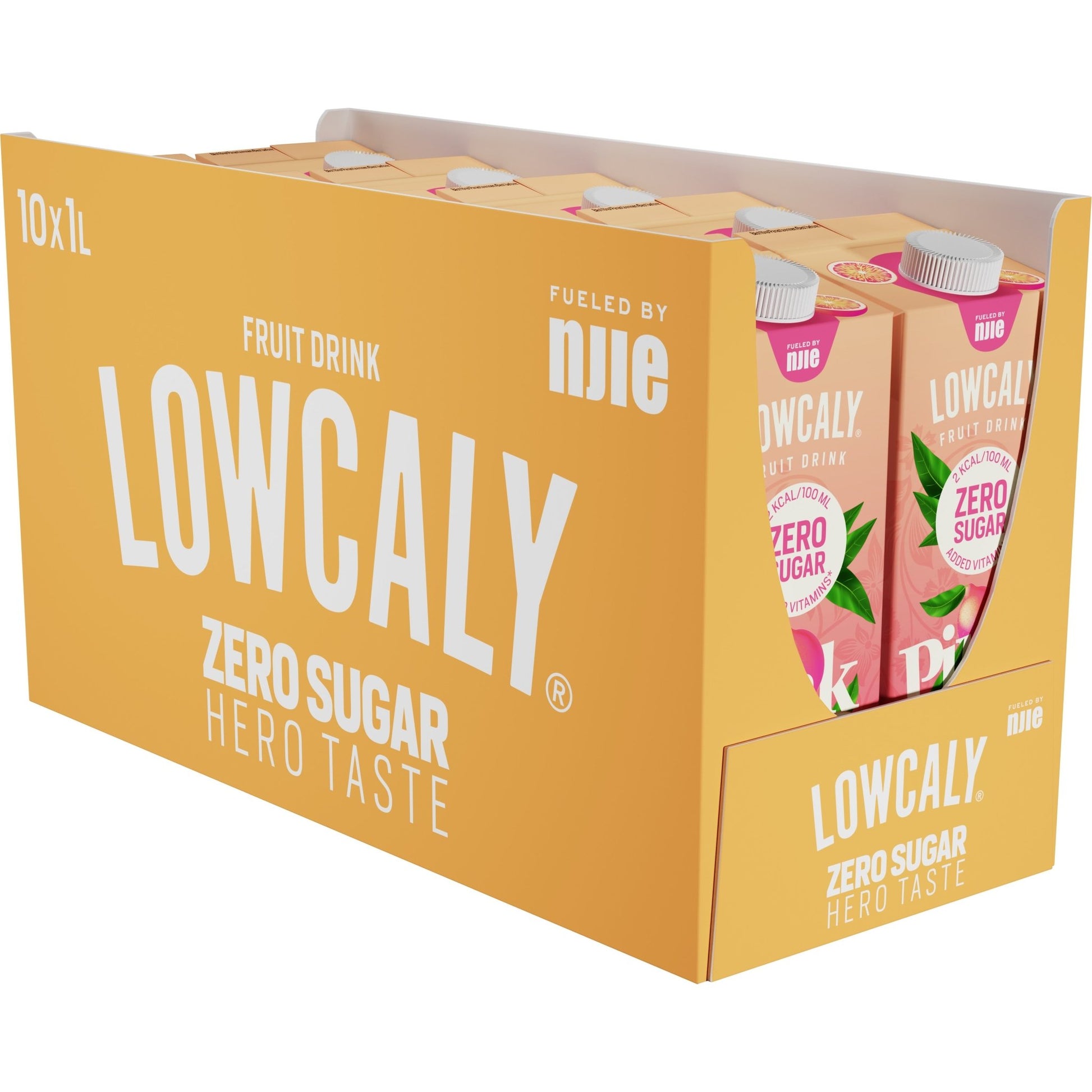 NJIE - Lowcaly suhkruvaba puuviljajook "pink lemonade" 10 x 1L - njom.ee