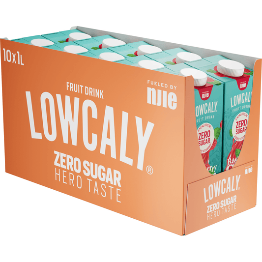 NJIE - Lowcaly suhkruvaba puuviljajook "raspberry sorbet" 10 x 1L - njom.ee