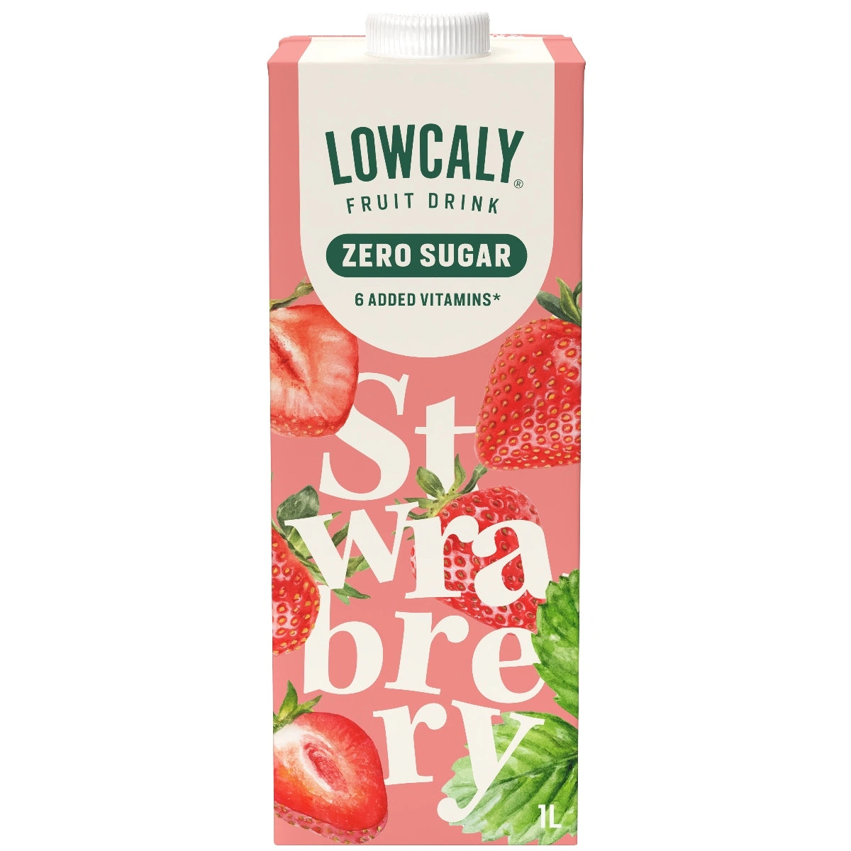 NJIE Lowcaly Strawberry Sugar-Free Fruit Drink Box of 10