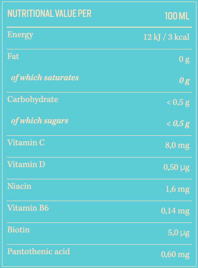 NJIE - Lowcaly suhkruvaba puuviljajook "white peach" 1L - njom.ee