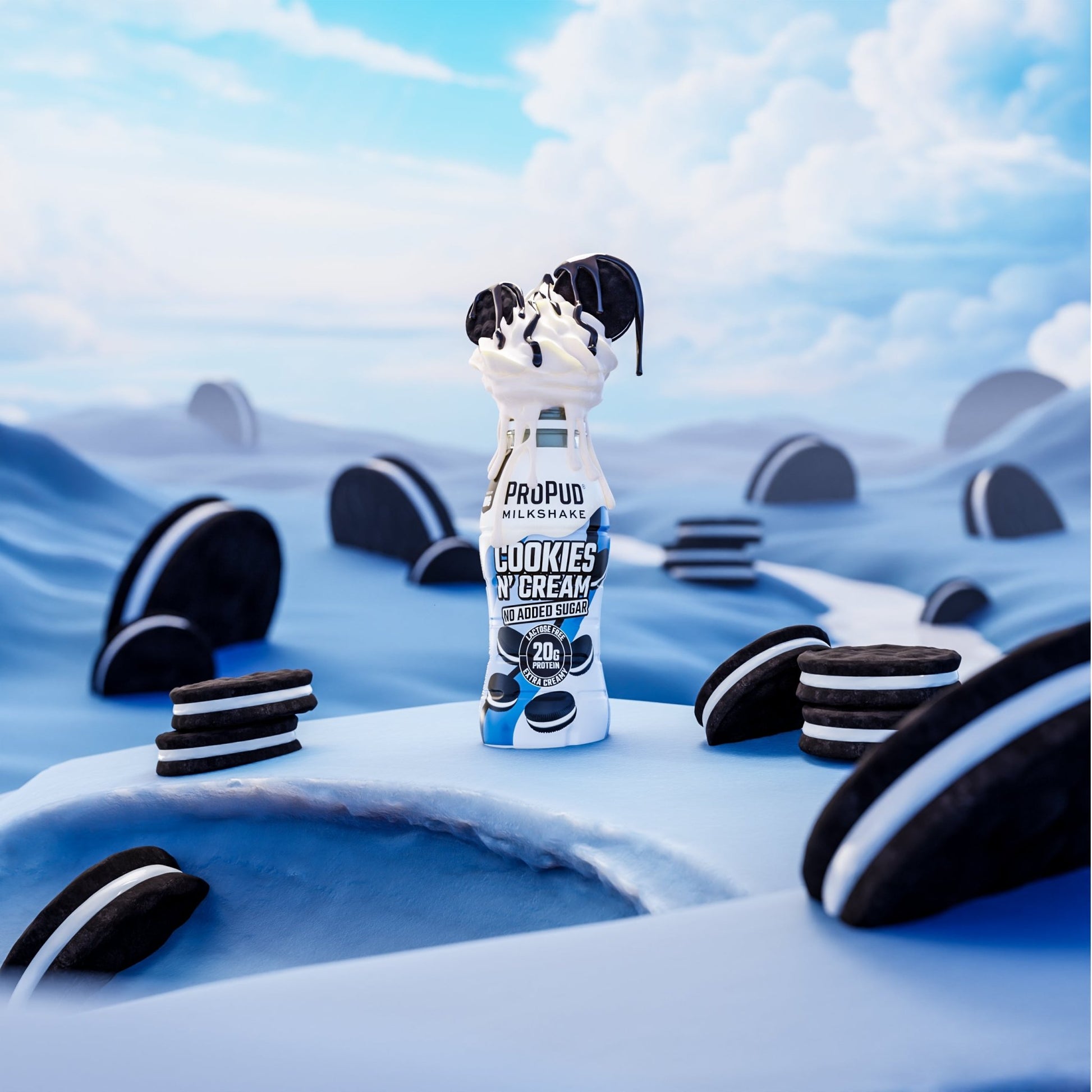 NJIE - ProPud proteiinisheik "cookies n' cream" 8x330ml - njom.ee