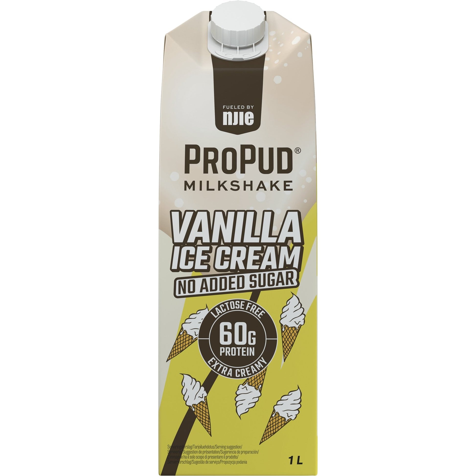 NJIE - ProPud proteiinisheik "vanilla ice cream" 1L - njom.ee