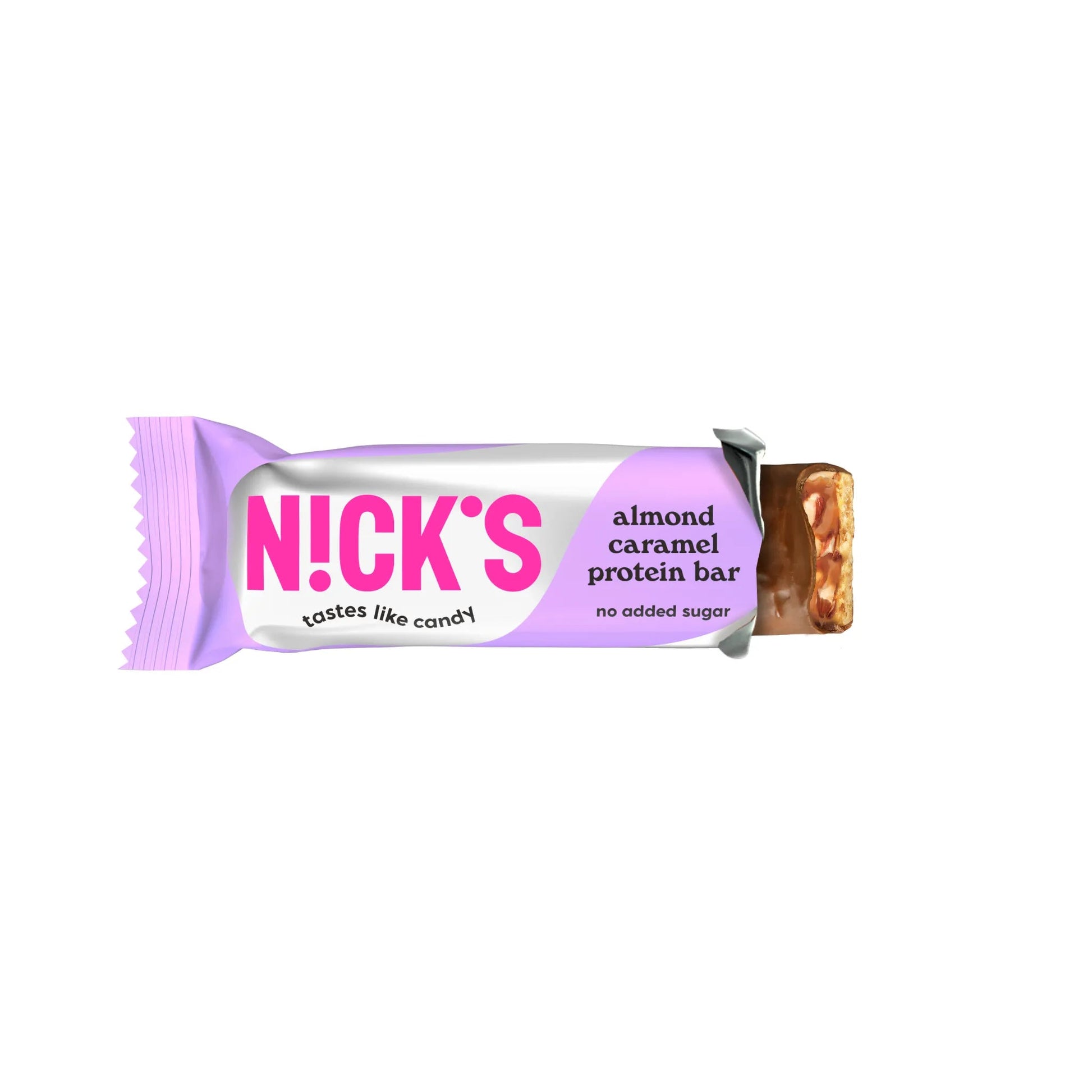 NICK'S - Proteiinibatoon "almond caramel" 12 x 50g - njom.ee