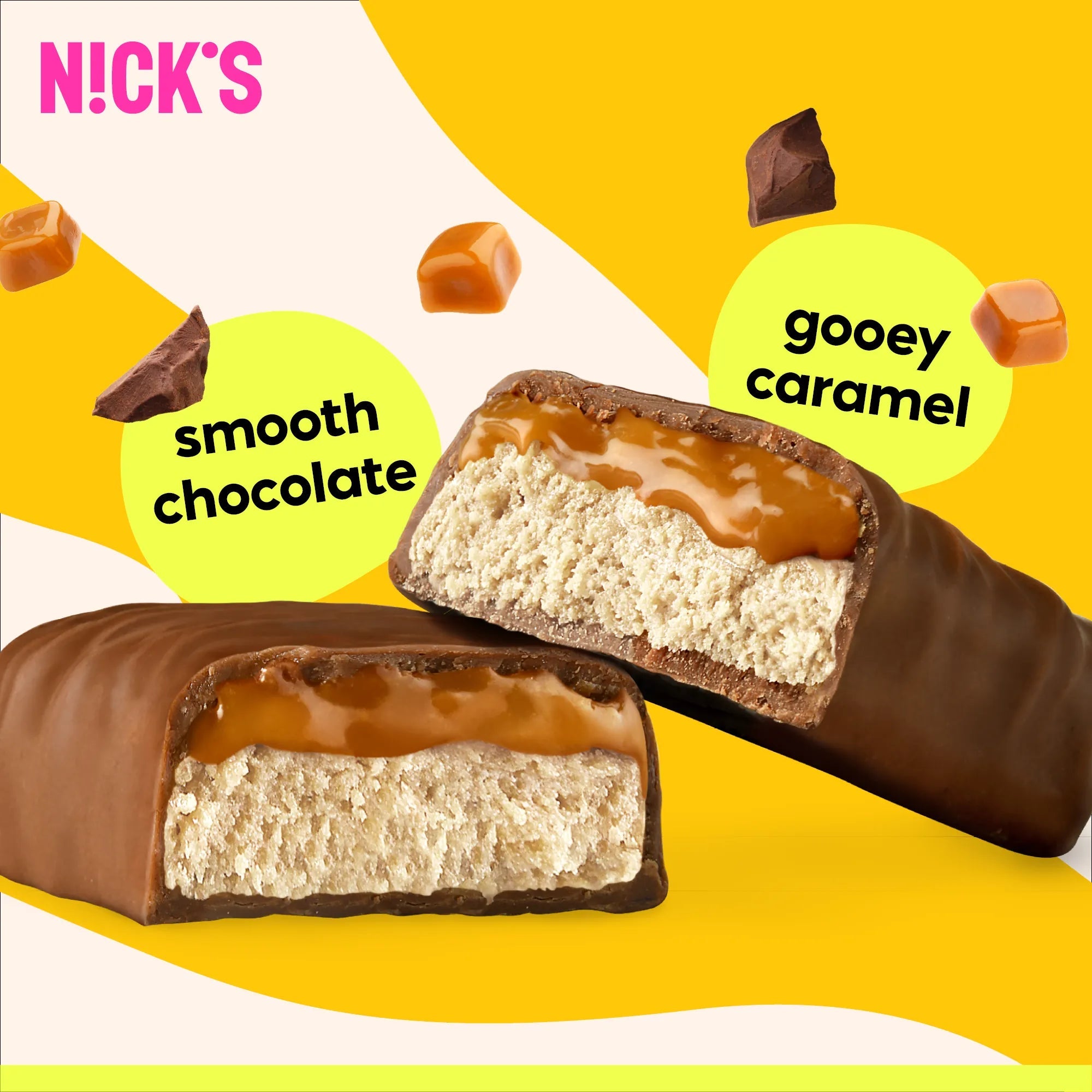 NICK'S Caramel Chocolate Protein Bar 50 g