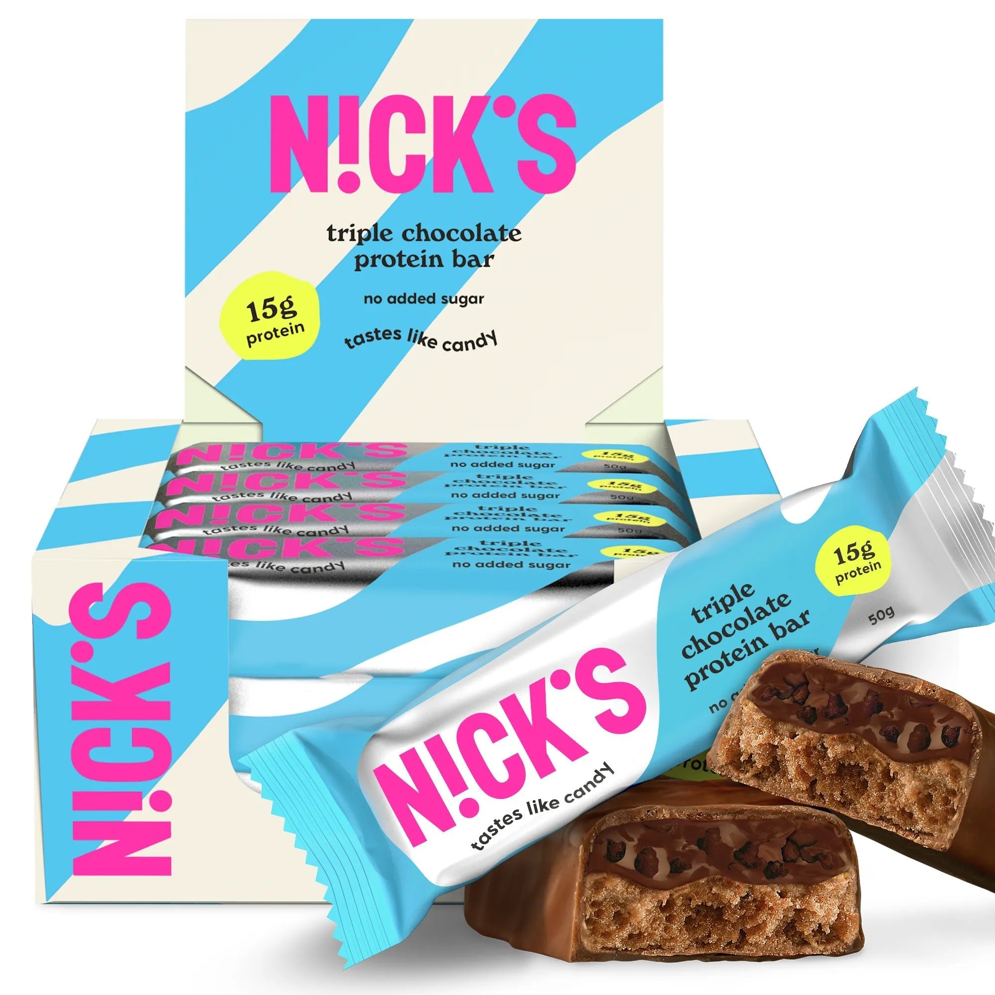 NICK'S Triple Chocolate Protein Bar Box of 12