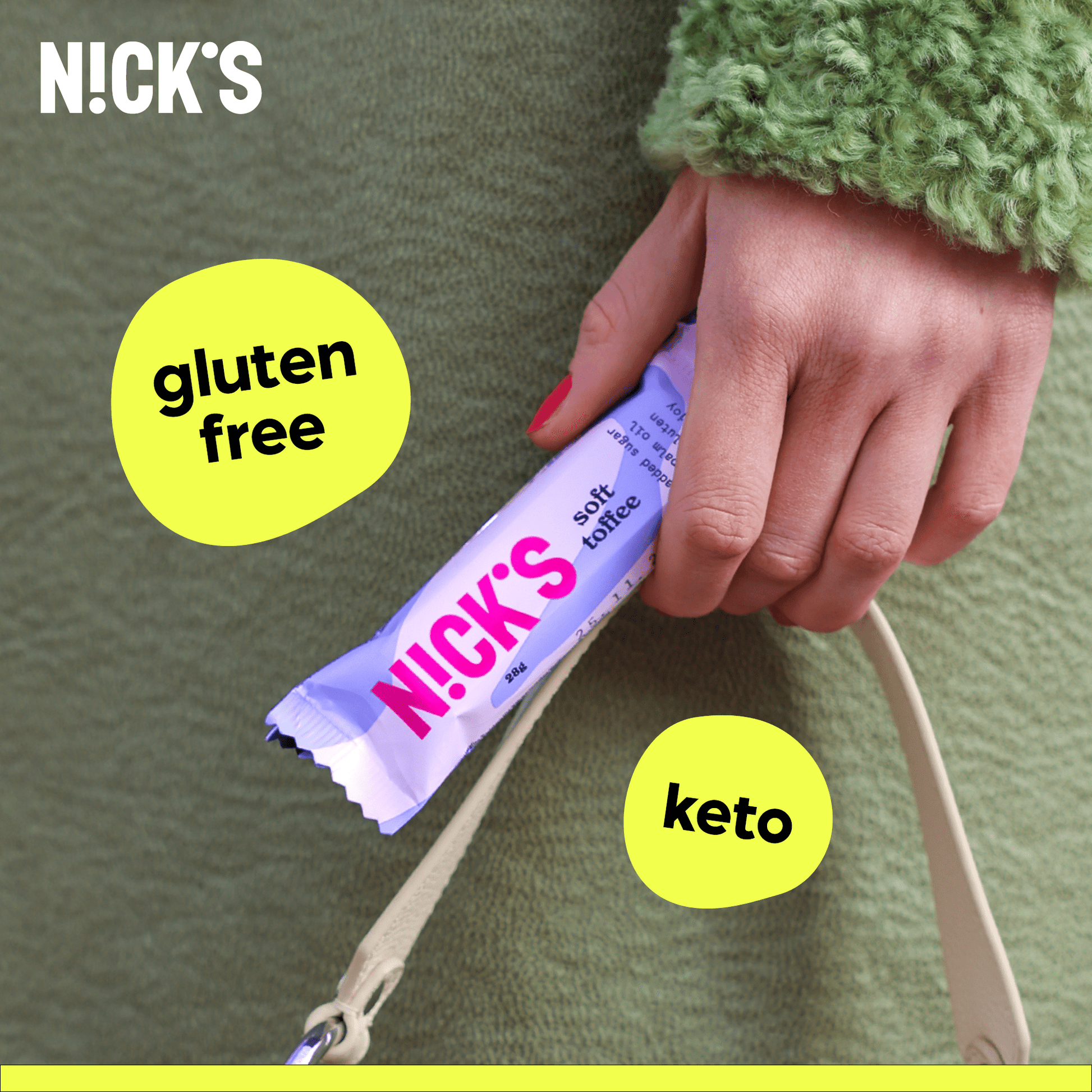 NICK'S - Šokolaad ''Soft toffee'' 15 x 28g - njom.ee