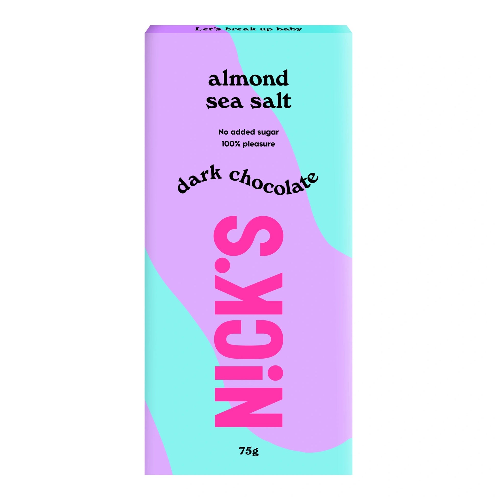 NICK'S - Šokolaaditahvel ''almond sea salt'' 75g - njom.ee