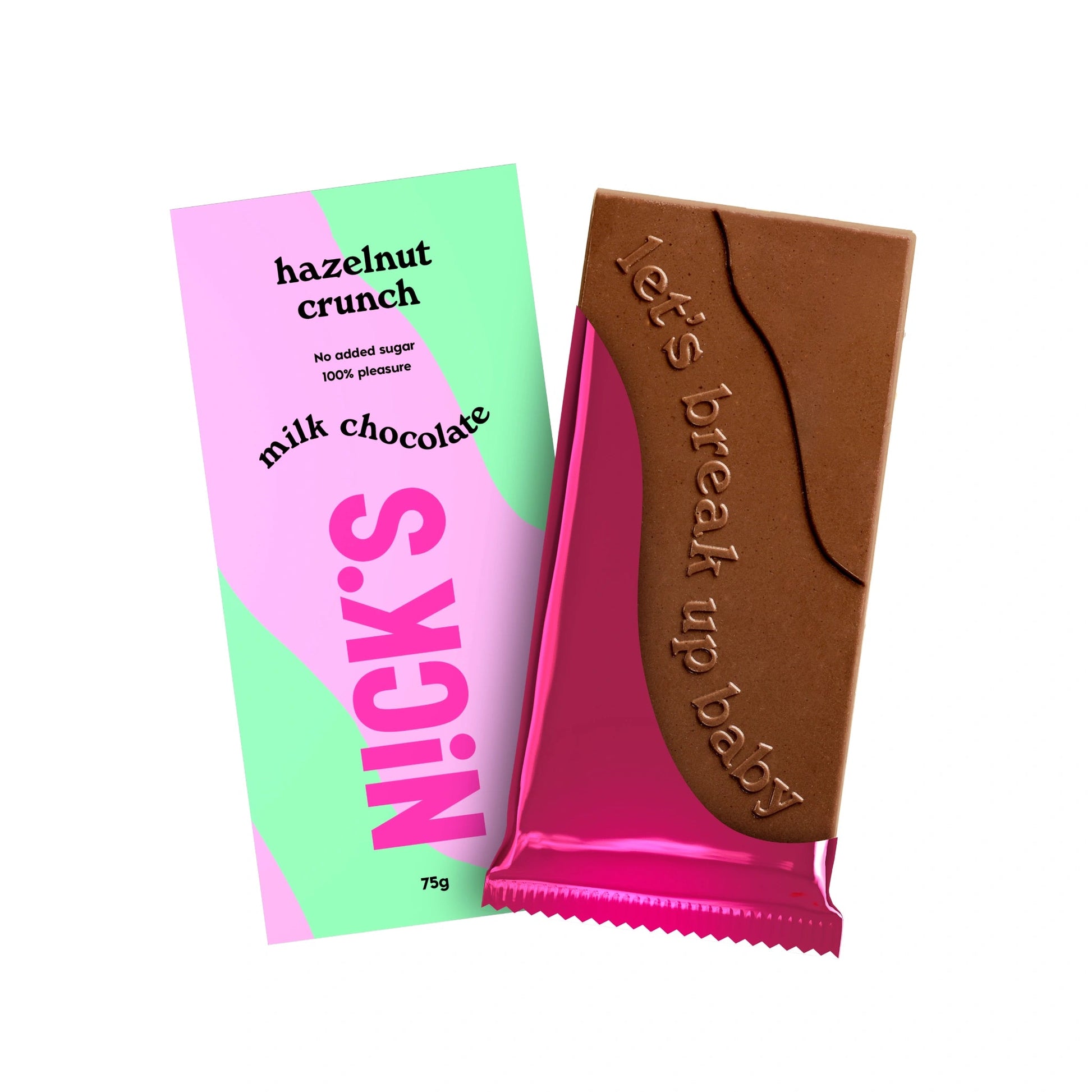 NICK'S - Šokolaaditahvel ''hazelnut crunch'' 75g - njom.ee