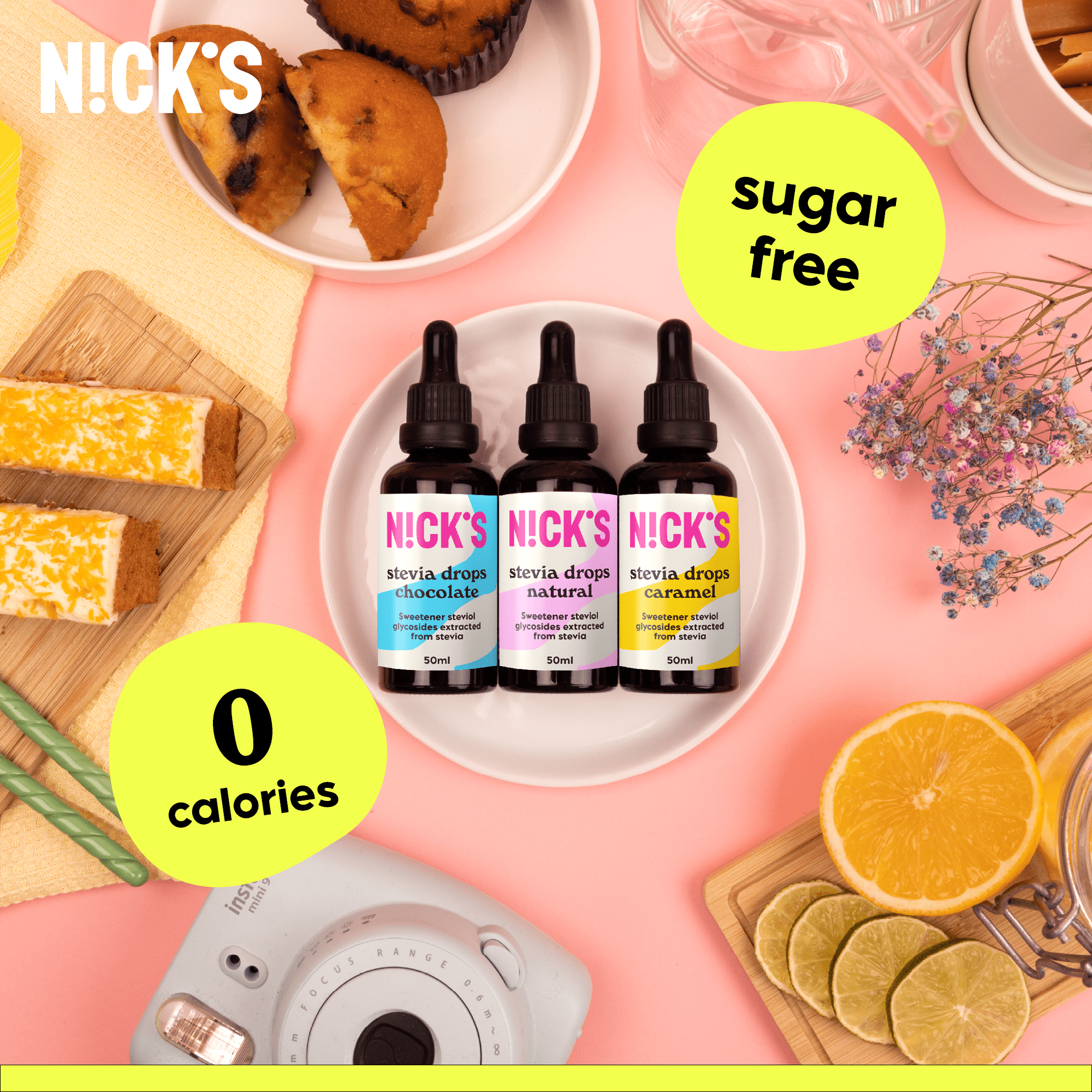 NICK’S Caramel Stevia Drops 50 ml