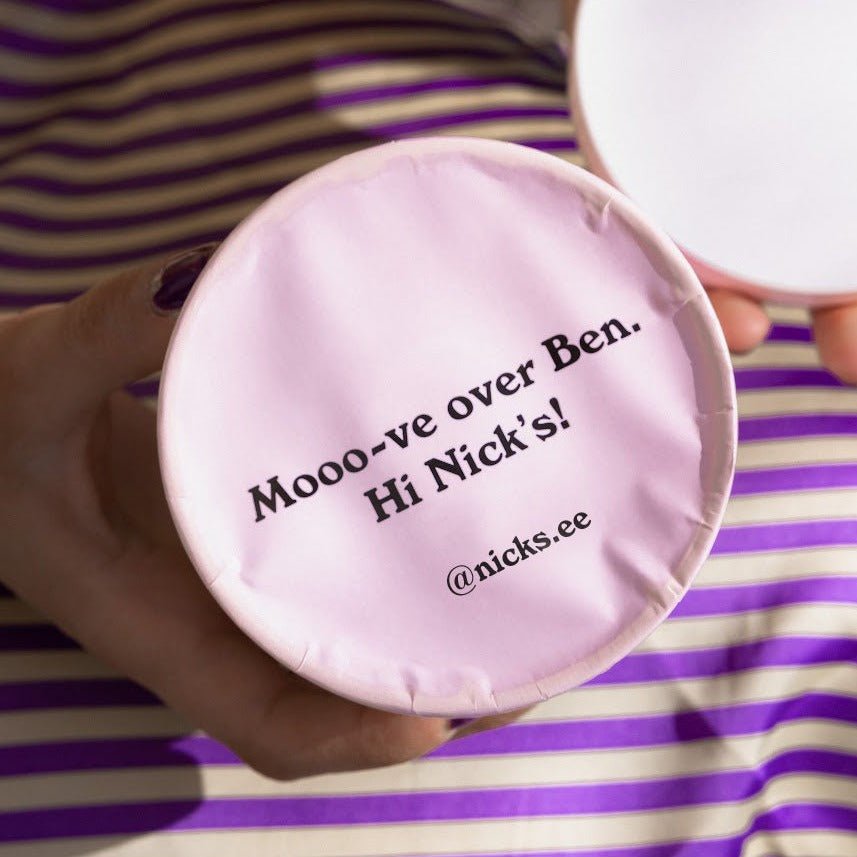 NICK'S jäätis-Jäätis "strawberry white chocolate" 8 x 473ml - njom.ee