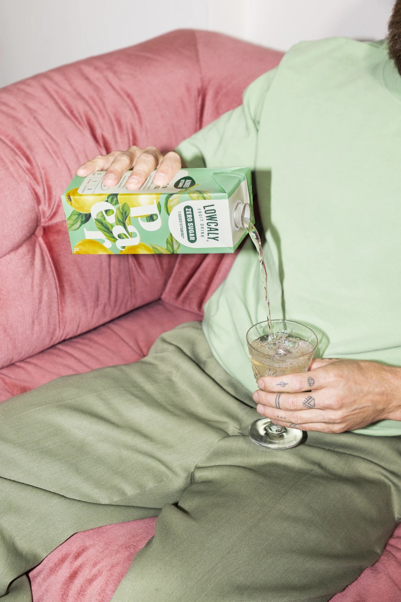 Lowcaly suhkruvaba puuviljajook "pear" 1L