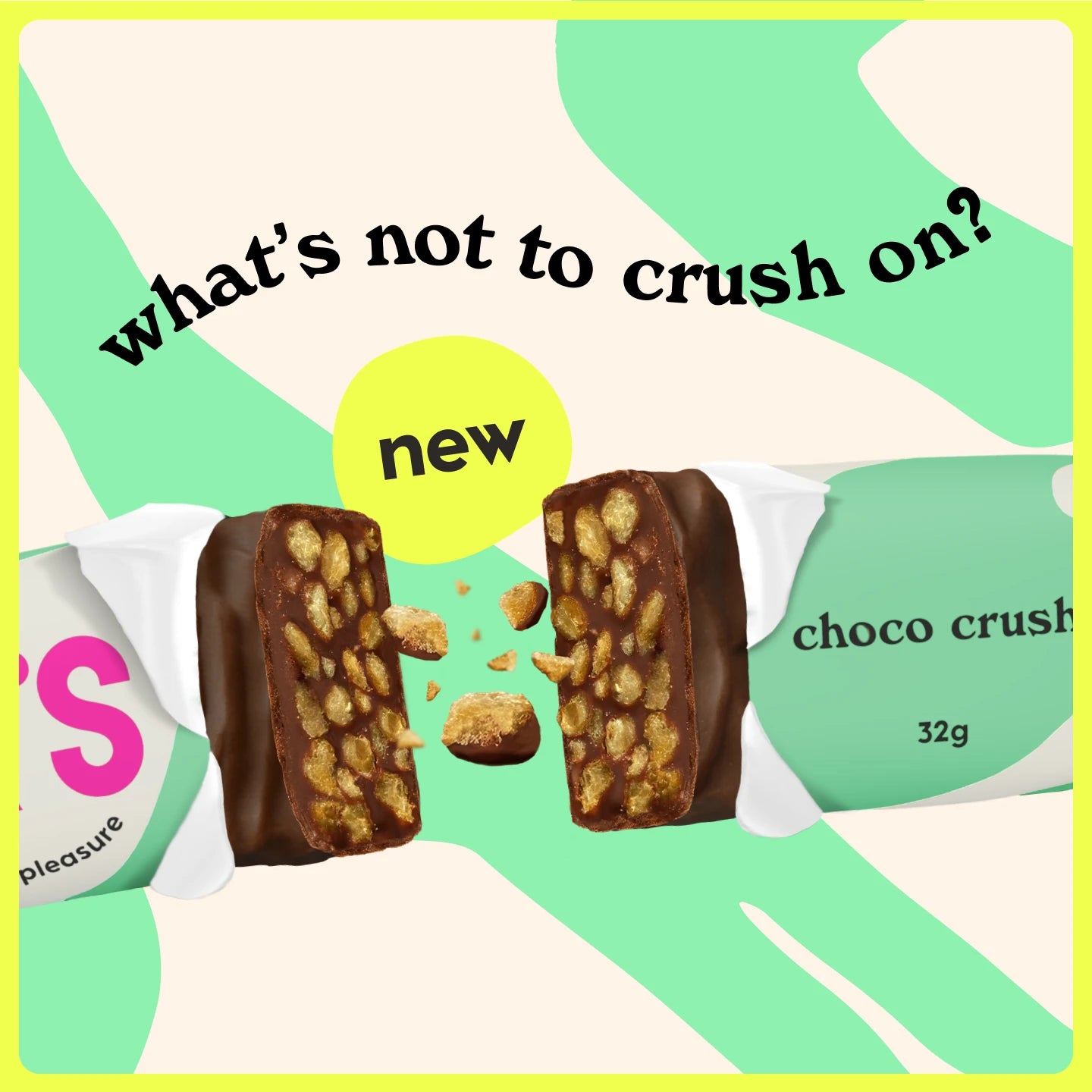 NICK’S Choco Crush Chocolate Bar 32 g