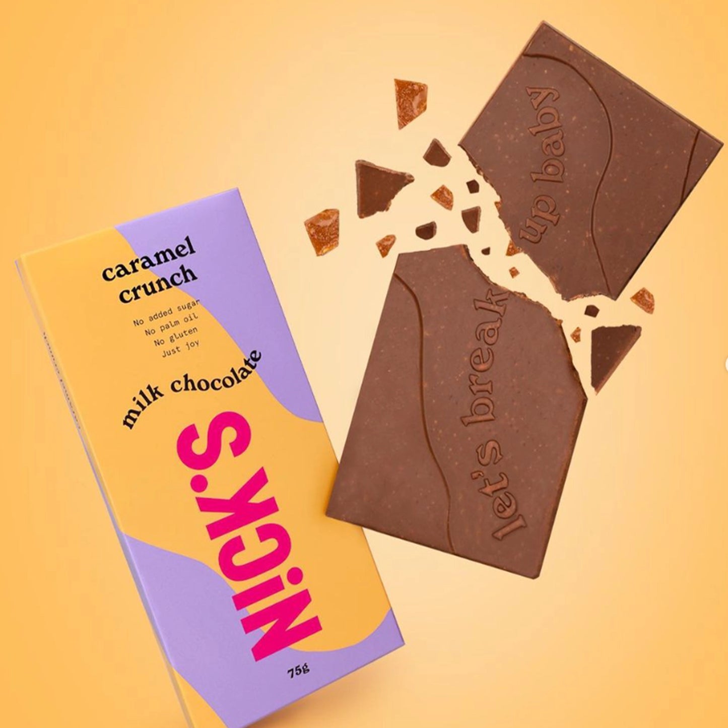 Šokolaaditahvel ''caramel crunch'' 75g