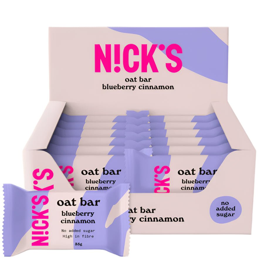 NICK'S - Kaerabatoon "blueberry cinnamon" 12 x 35g - njom.ee