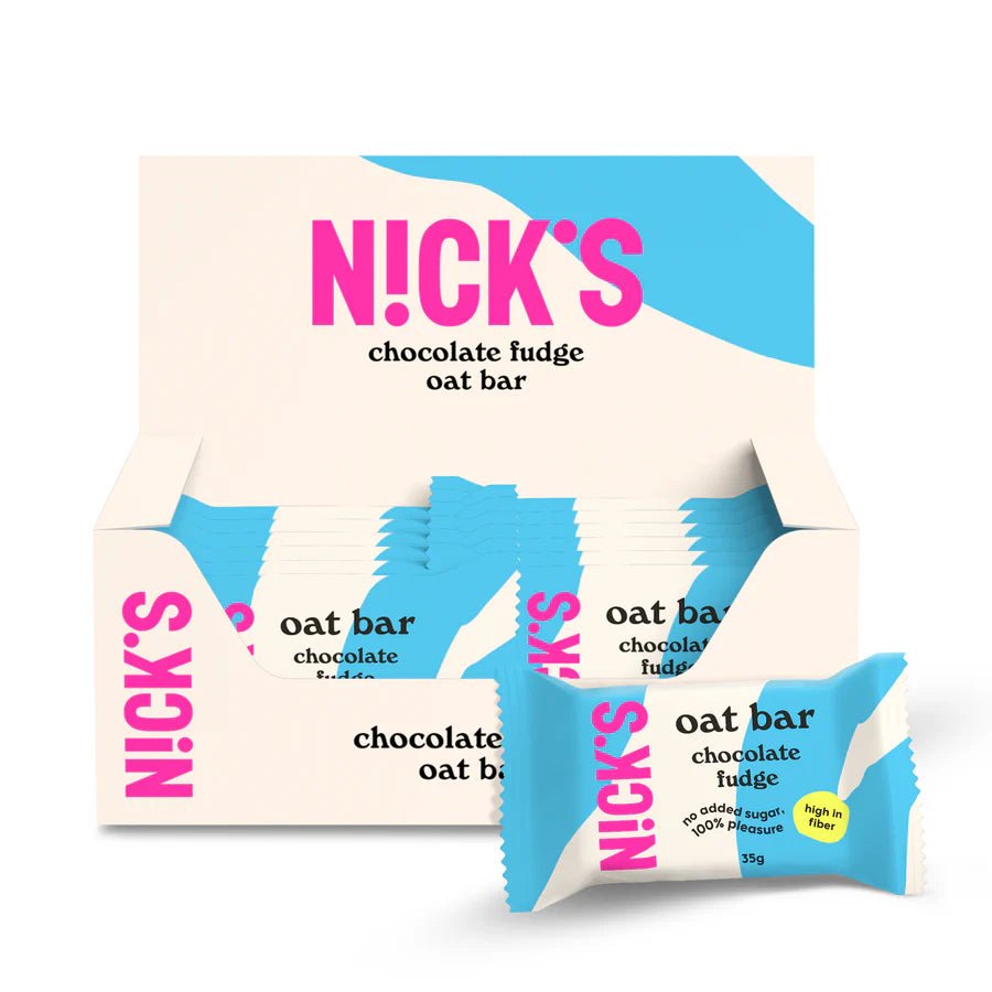 NICK’S Chocolate Fudge Oat Bar Box of 12