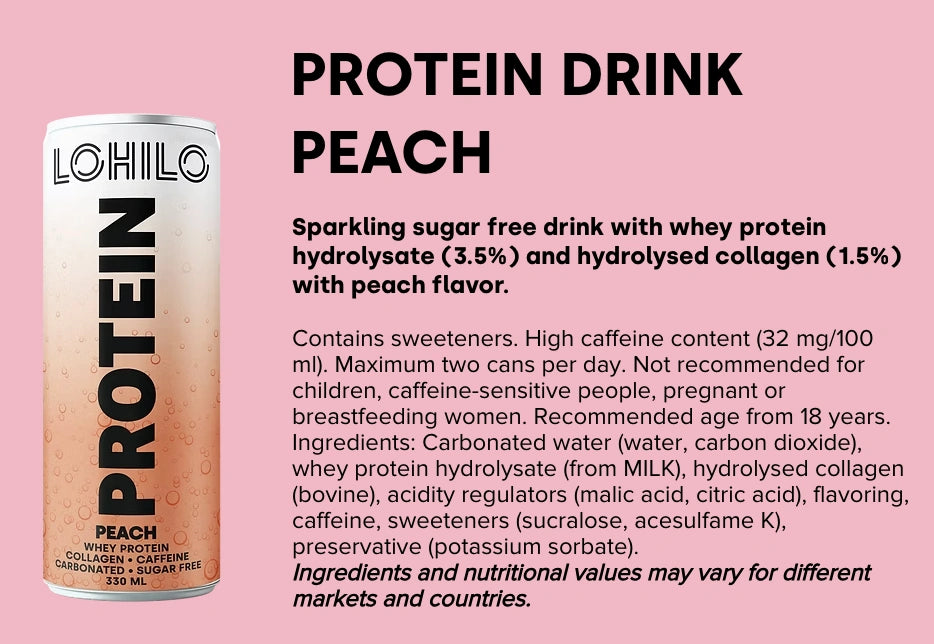 Protein drink "white peach" 330ml