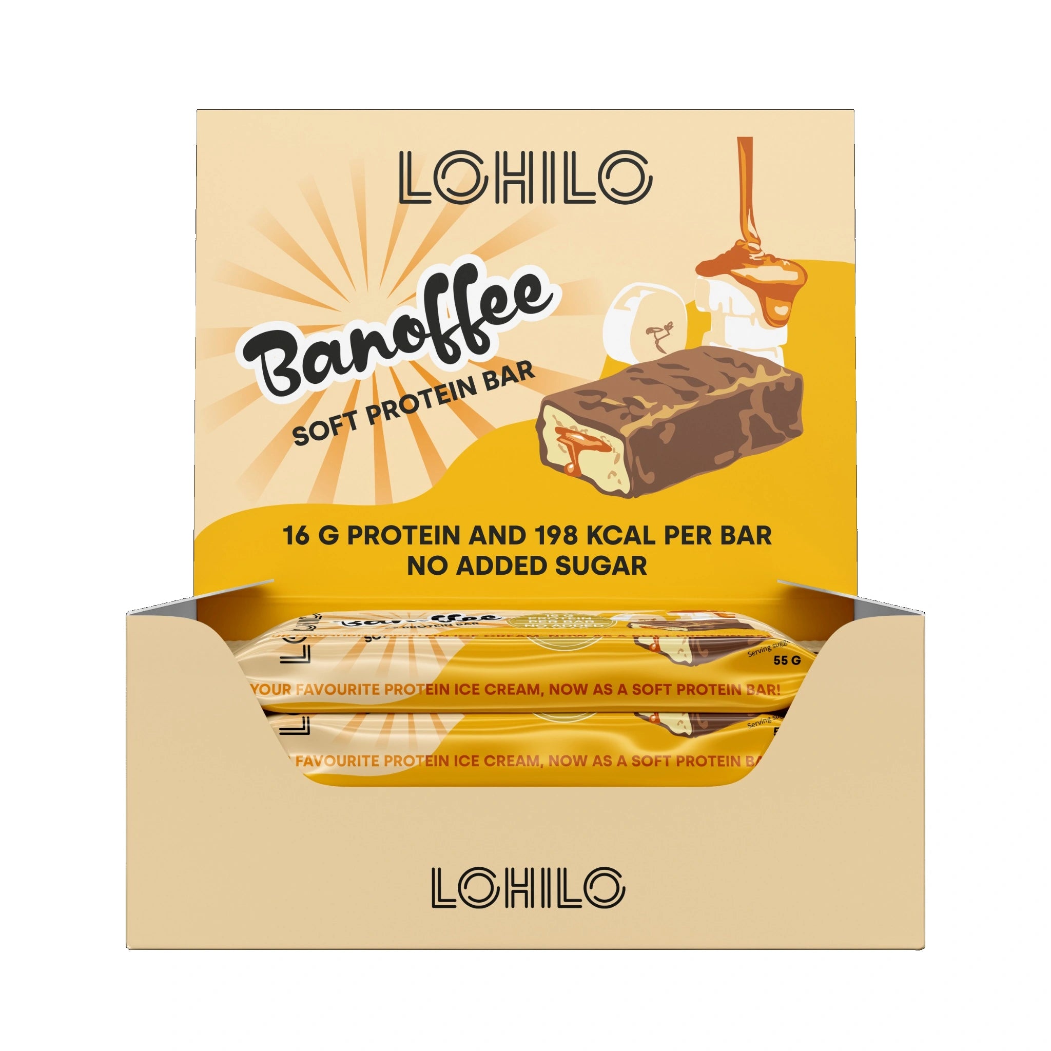 LOHILO Banoffee Protein Bar Box of 12