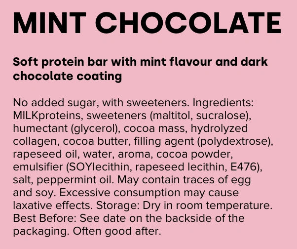 Protein bar "mint chocolate" 12 x 55g