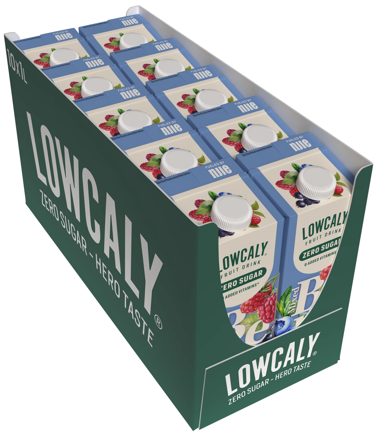 Lowcaly marjamaitseline suhkruvaba mahlajook 1L – kast 10 tk