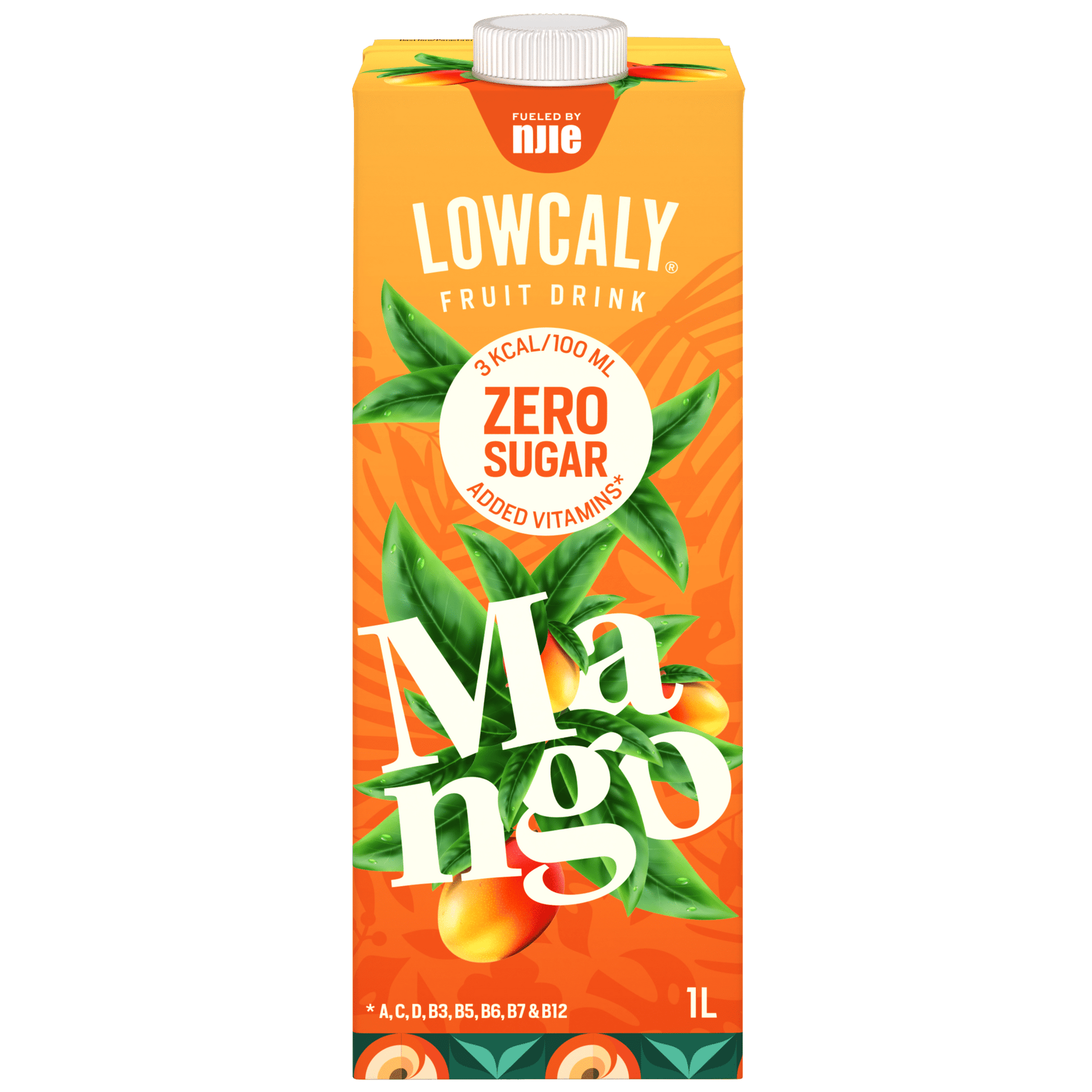 NJIE - Lowcaly suhkruvaba puuviljajook "mango" 1L - njom.ee