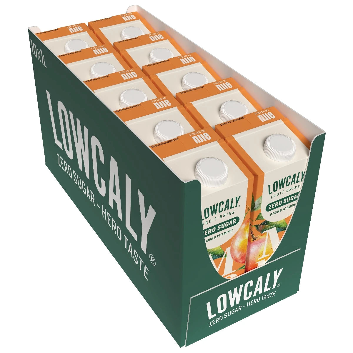 NJIE Lowcaly Mango Sugar-Free Fruit Drink Box of 10