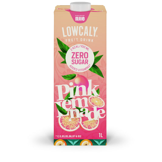 NJIE - Lowcaly suhkruvaba puuviljajook "pink lemonade" 10 x 1L - njom.ee