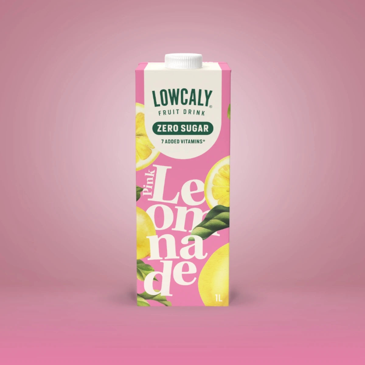 Lowcaly suhkruvaba puuviljajook "pink lemonade" 1L (Best before 18.11.25)