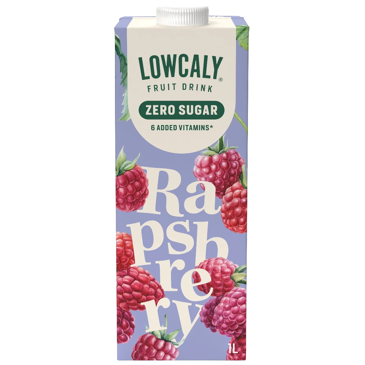 Lowcaly suhkruvaba puuviljajook "raspberry sorbet" 1L