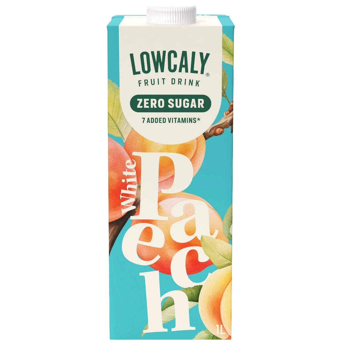 Lowcaly suhkruvaba puuviljajook "white peach" 1L