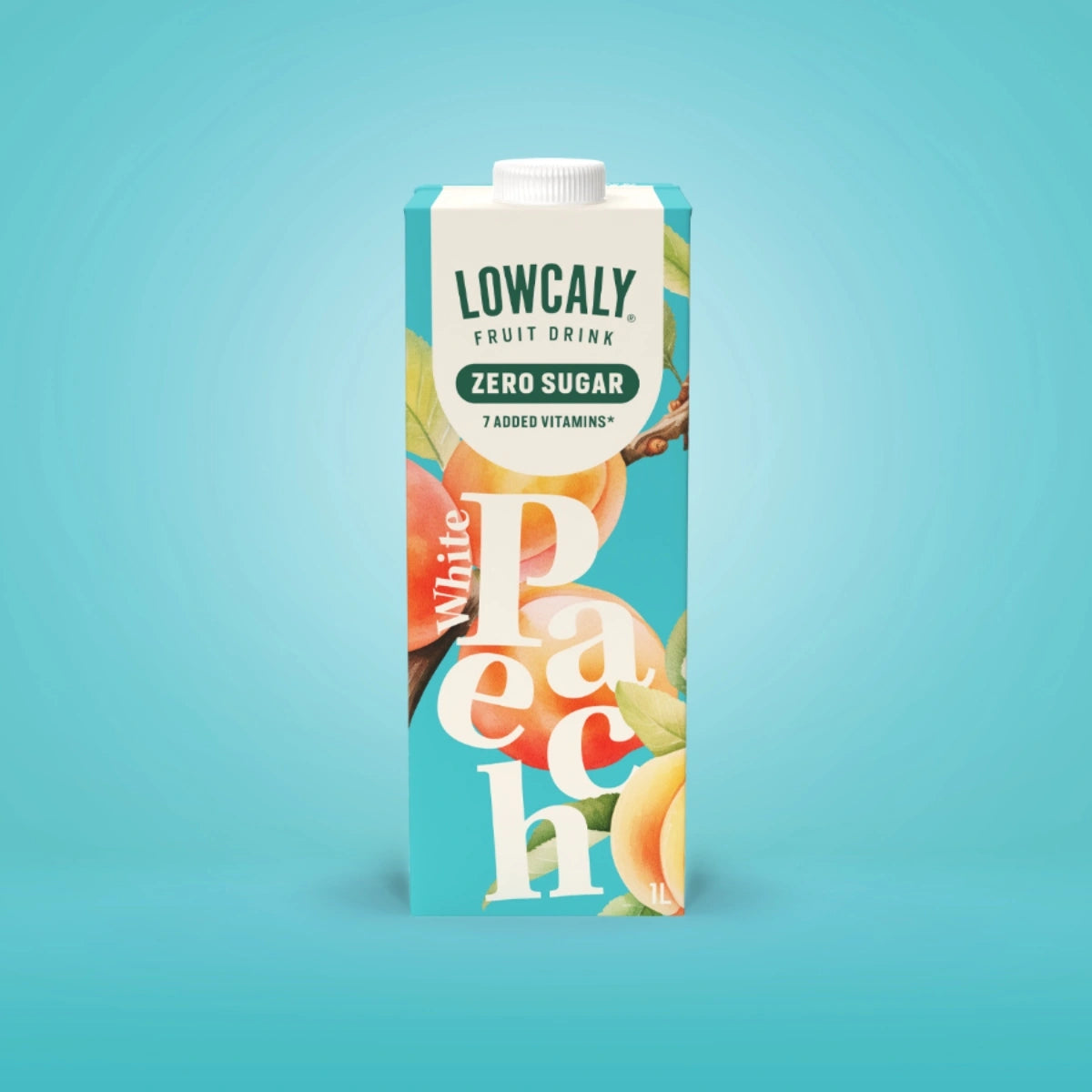 Lowcaly suhkruvaba puuviljajook "white peach" 1L