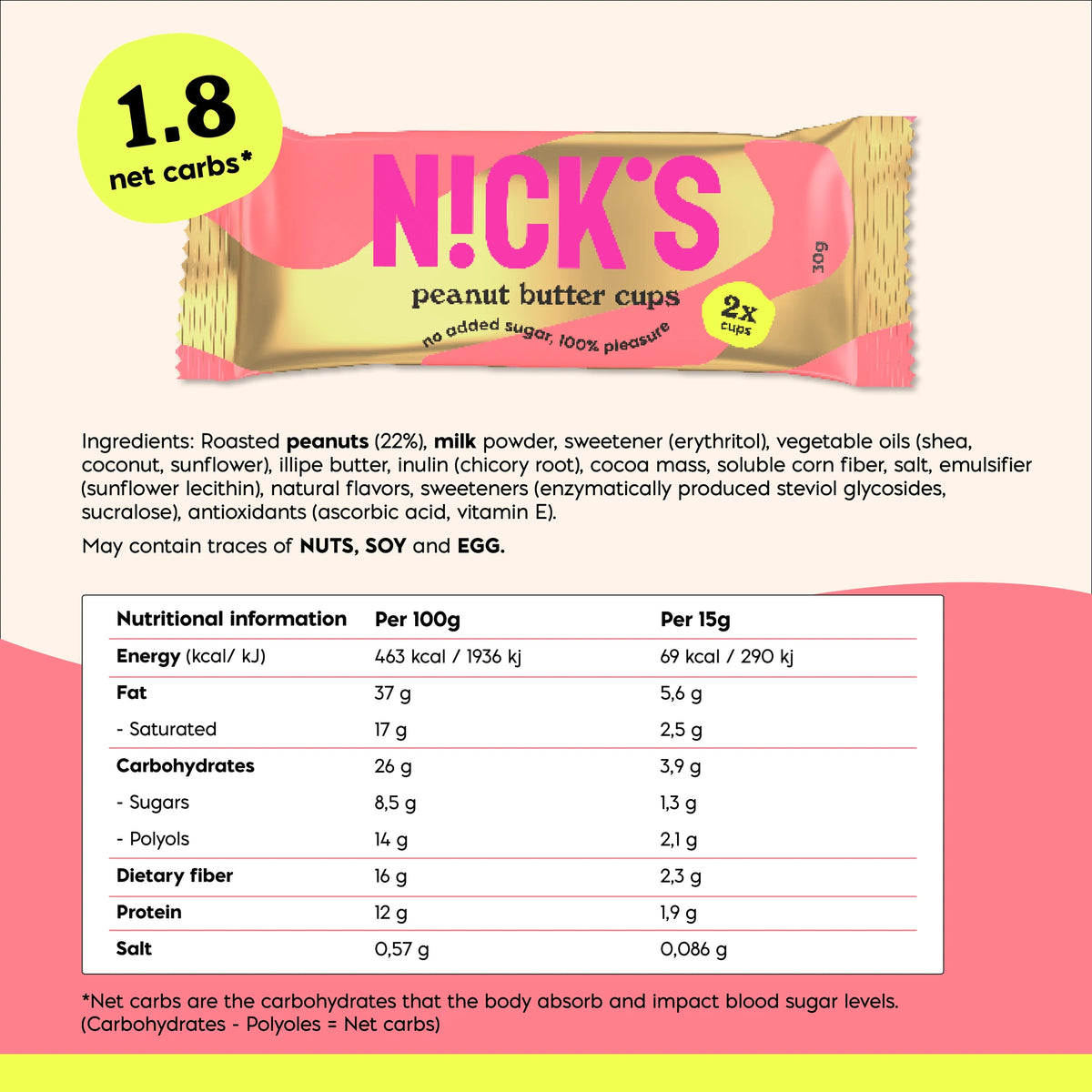 Peanut Butter Cups 30g