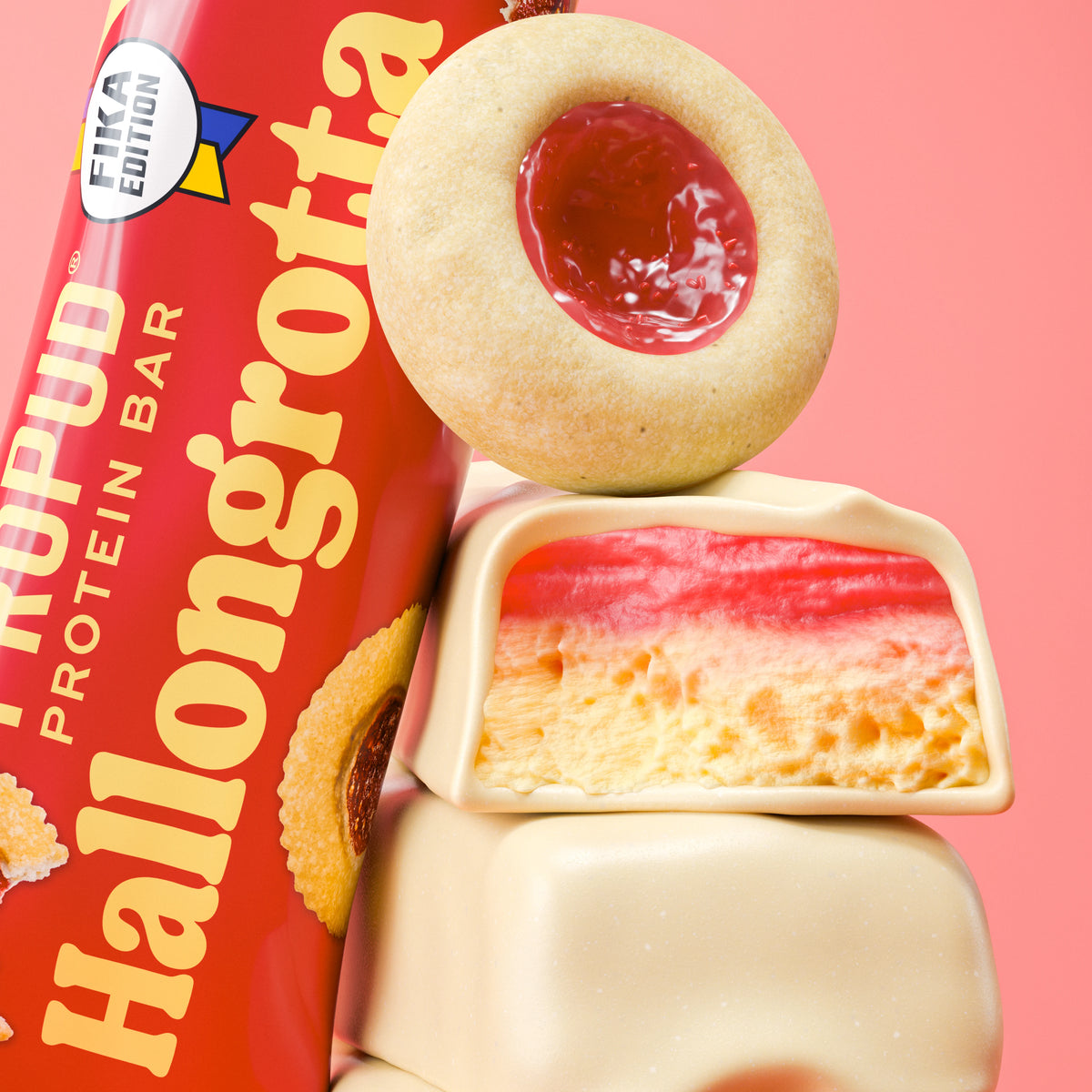 ProPud Hallongrotta proteiinibatoon 55 g