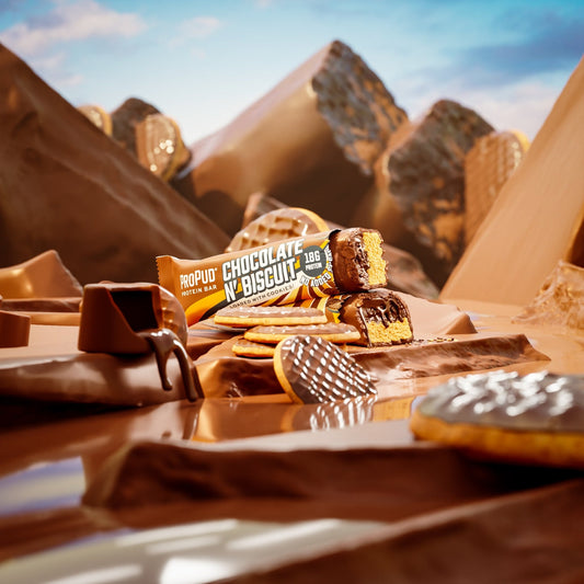 NJIE - ProPud proteiinibatoon "chocolate n' biscuit" 12 x 55g - njom.ee