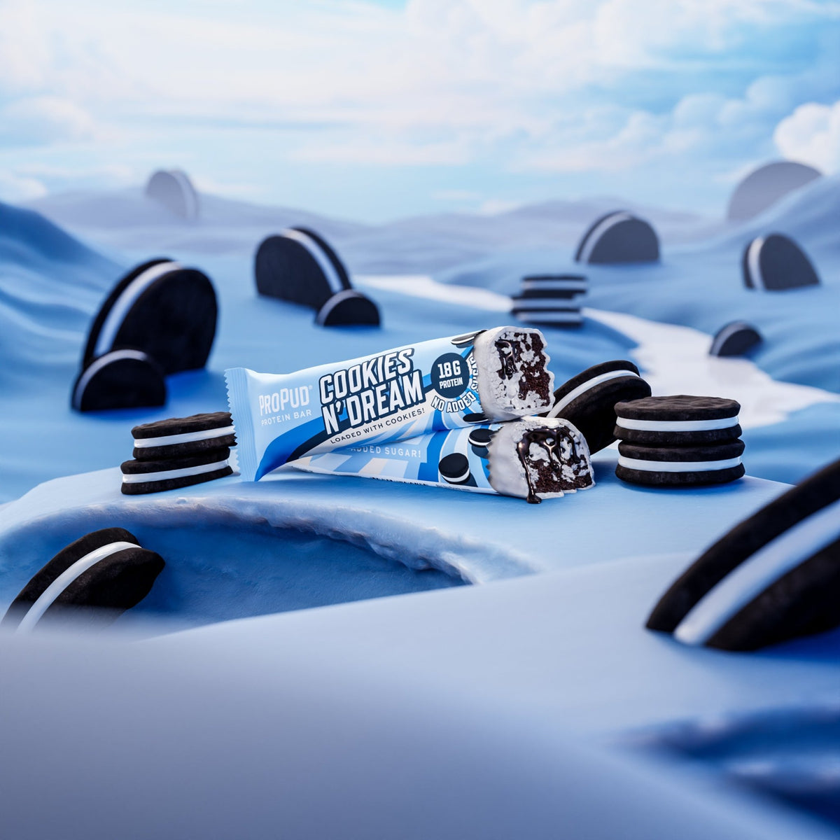 NJIE ProPud Cookies n’ Dream Protein Bar 55 g