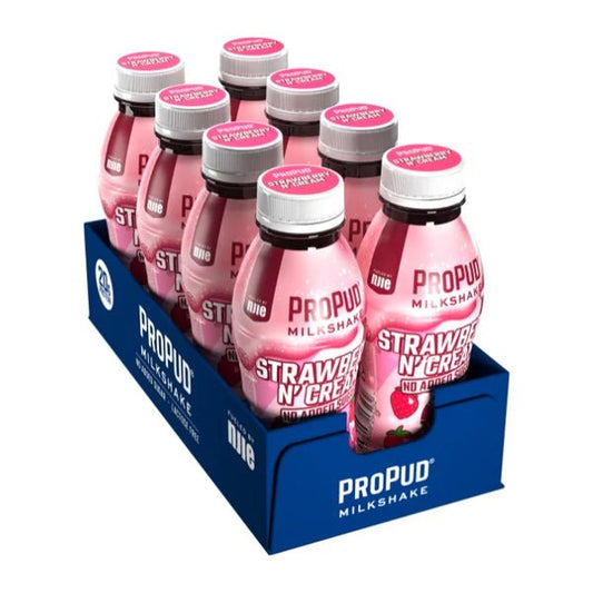 NJIE - ProPud proteiinisheik "strawberry n' cream" 8 x 330ml - njom.ee