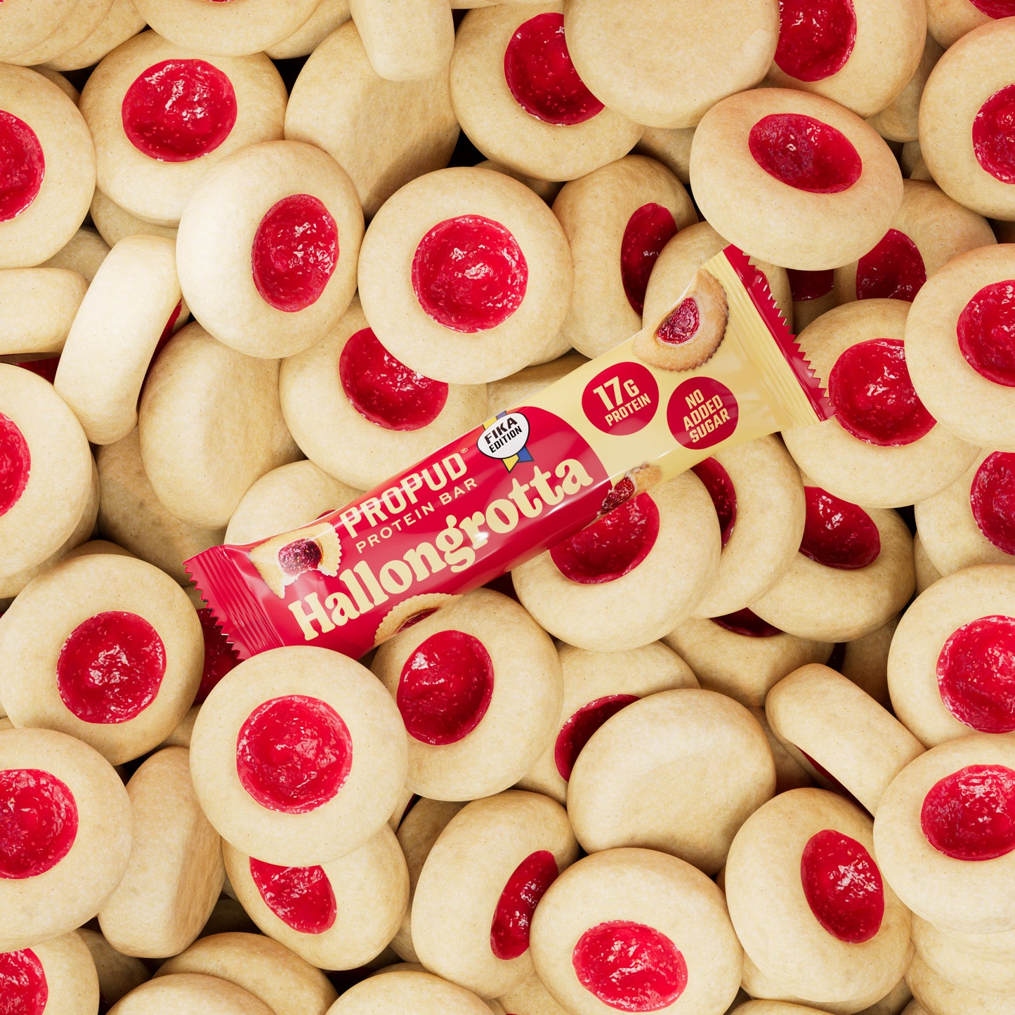 ProPud proteiinibatoon "hallongrotta" 55g