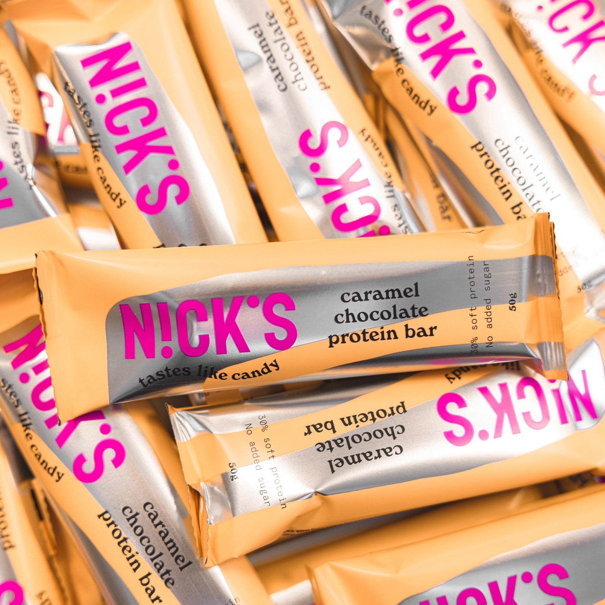 NICK'S - Proteiinibatoon "caramel chocolate" 12 x 50g - njom.ee