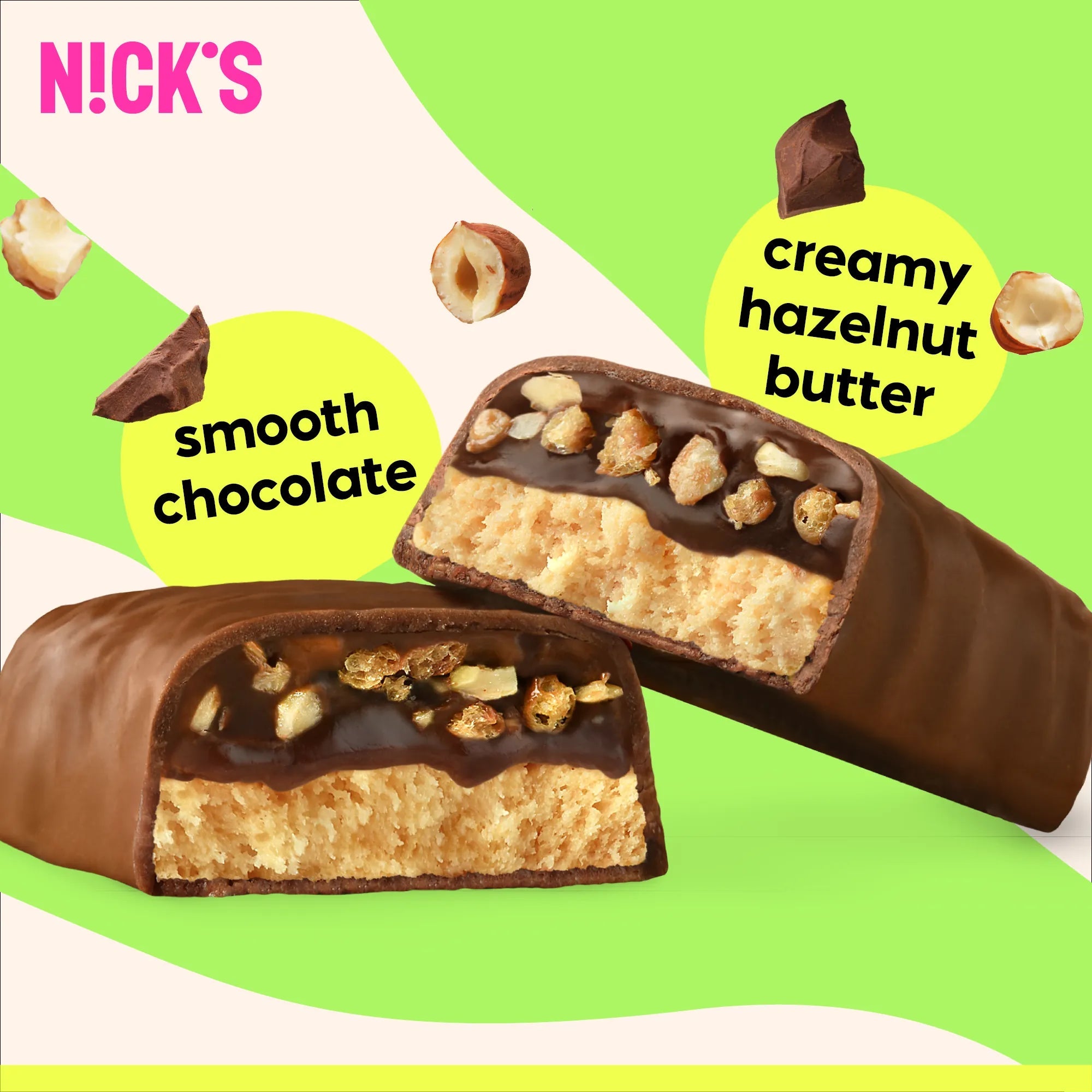 NICK'S Hazelnut Chocolate Protein Bar 50 g