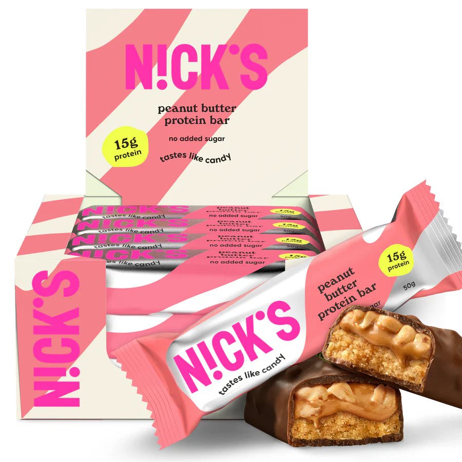 NICK'S - Proteiinibatoon "peanut butter" 12 x 50g - njom.ee