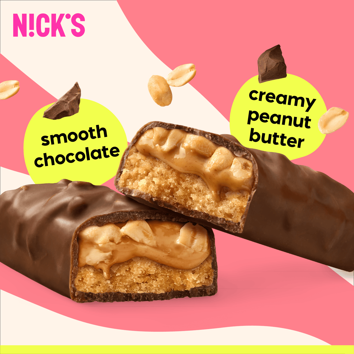 NICK'S - Proteiinibatoon "peanut butter" 12 x 50g - njom.ee