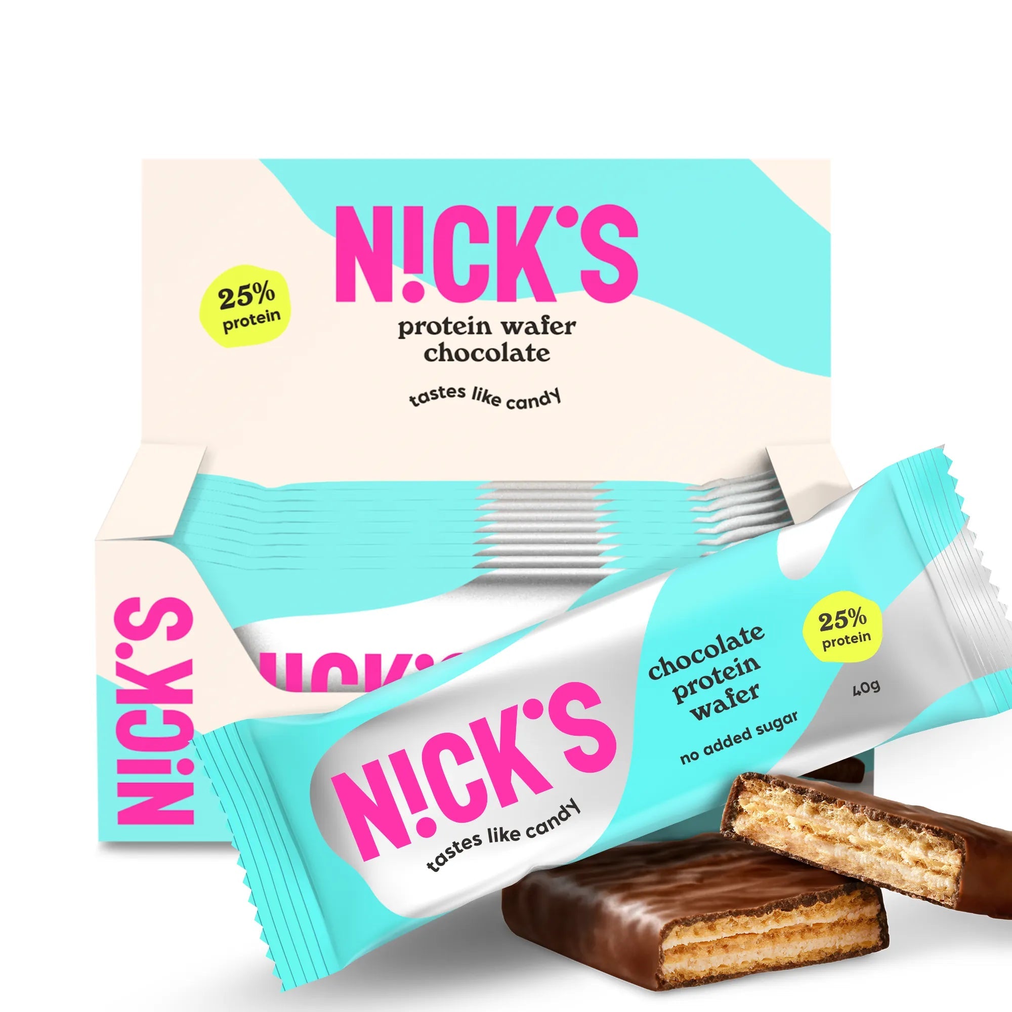NICK'S Chocolate Protein Wafer Box of 12